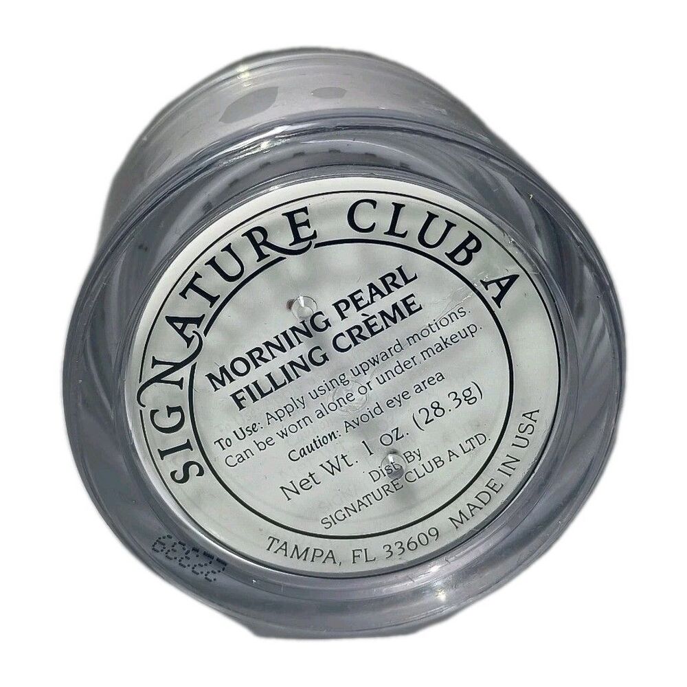 Signature Club A Morning Pearl Filling Creme 1 oz Sealed Brand New